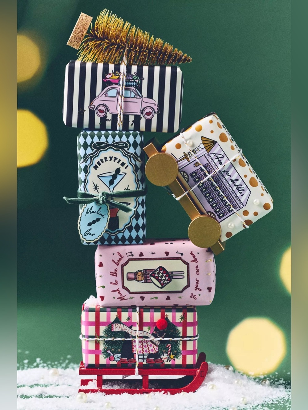 NWT Anthropologie Holiday Soap Collection Festive Fizz Champagne Celebration
